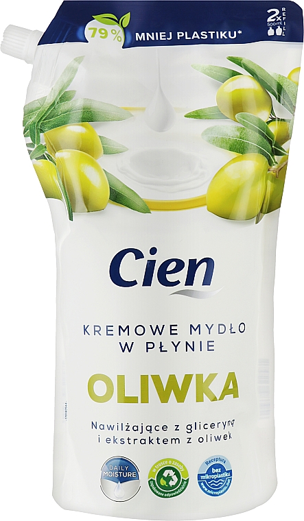 Жидкое крем-мыло "Оливковое" - Cien Olive Liquid Cream Soap (дой-пак) — фото N1