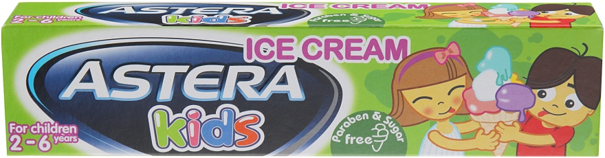 Зубная паста со вкусом мороженого - Astera Kids With Ice Cream — фото N1