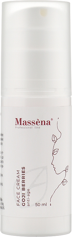 Крем для обличчя з ягодами годжі - Massena Face Cream Goji Berries Anti-Age — фото N1
