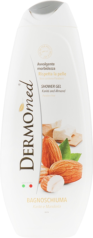 Гель для душу "Олія каріте і мигдаль" - Dermomed Shower Gel Karite and Almond — фото N5