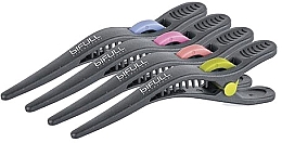 Зажимы для волос, 10 см - Bifull Professional Black Separation Tweezers — фото N1