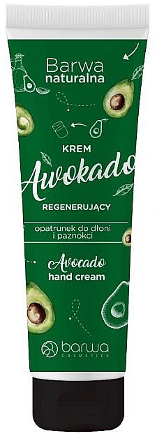 Крем для рук и ногтей регенерирующий - Barwa Natural Avocado Hand Cream — фото N1