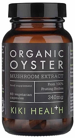 Органічний екстракт гриба гливи, капсули - Kiki Health Oyster Organic Mushroom Extract — фото N1