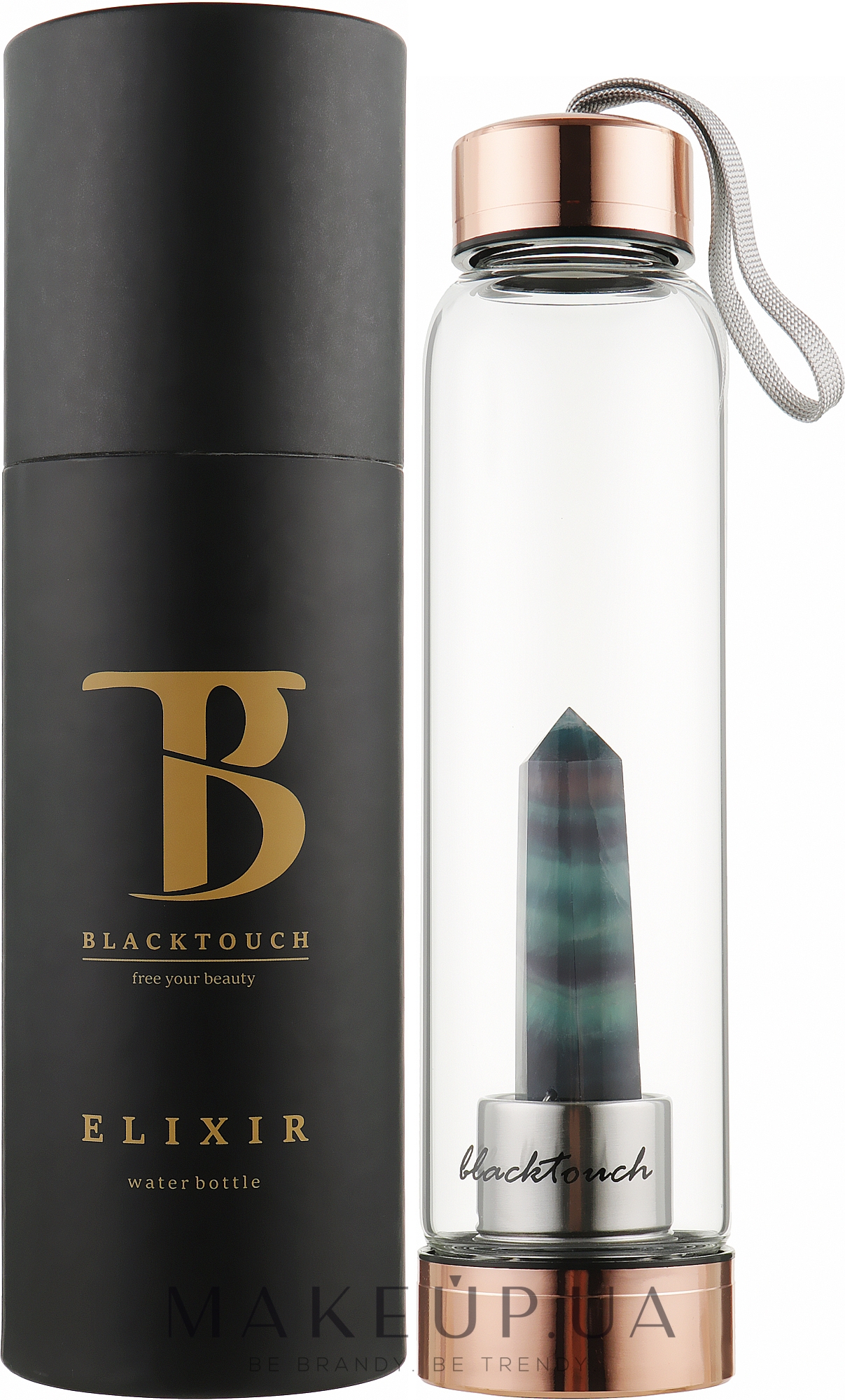 Бутылка для воды с кристаллом флюорита - BlackTouch Elixir — фото 500ml