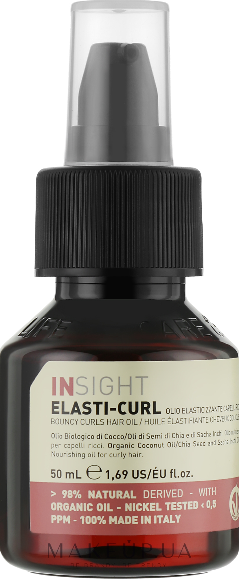 Олія для пружності та блиску кучерявого волосся - Insight Elasti-Curl Bouncy Curls Hair Oil — фото 50ml