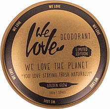 Парфумерія, косметика Натуральний кремовий дезодорант «Golden Glow» - We Love The Planet Deodorant Golden Glow