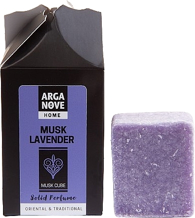 Ароматический кубик для дома - Arganove Solid Perfume Cube Musk Lavender — фото N2