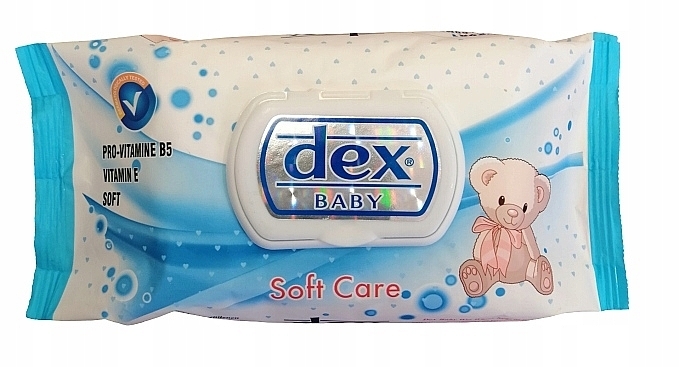 Дитячі вологі серветки, 72 шт. - Dex Baby Soft Care Wet Wipes — фото N1