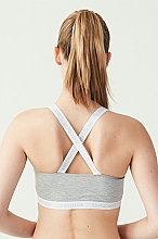 Спортивный бюстгальтер 66117, gray - U.S. Polo Assn Bra Cross Strapped Soft — фото N3