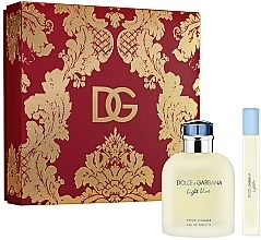 Духи, Парфюмерия, косметика Dolce & Gabbana Light Blue Pour Homme - Набор (edt/125ml + edt/travel/10ml)