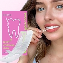 Отбеливающие полоски на 14 процедур со вкусом арбуза - Aimed Teeth Whitening Strips — фото N4