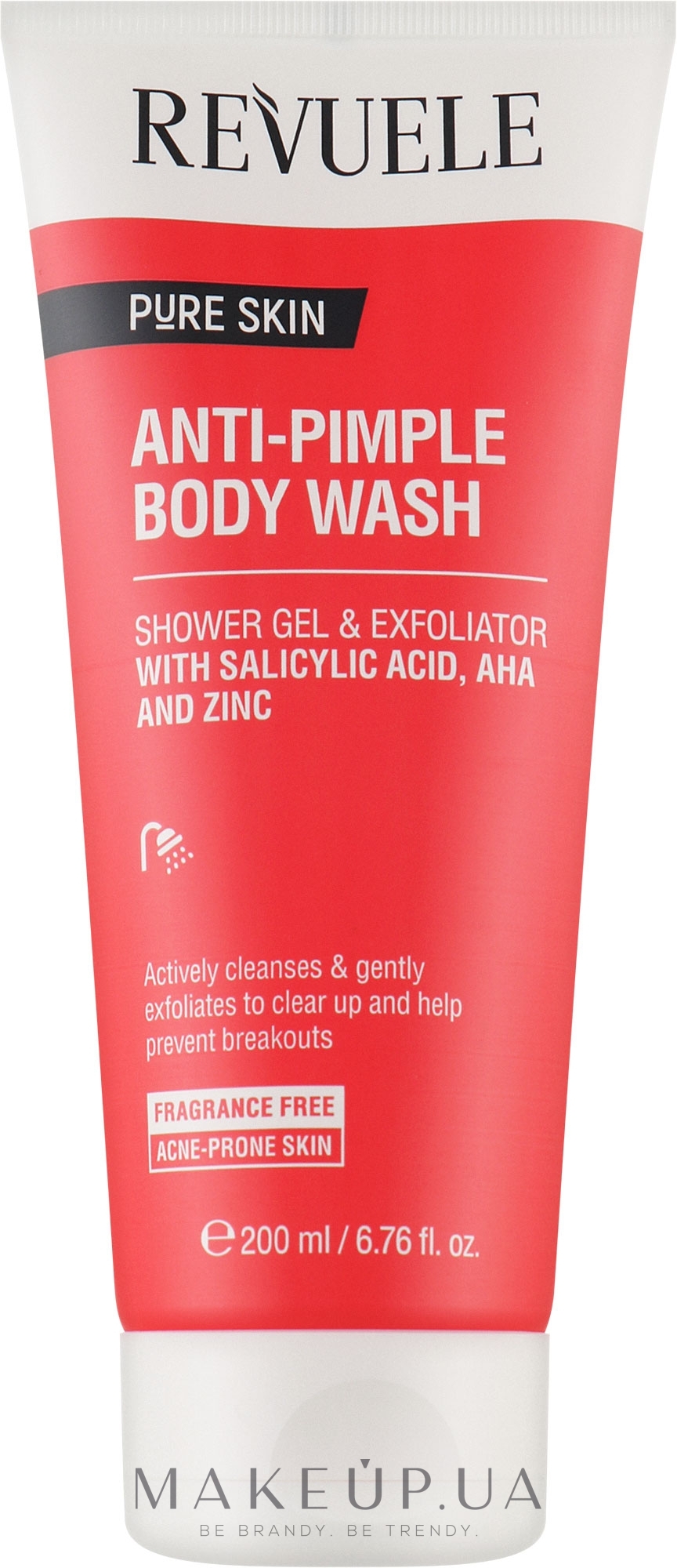 Средство очищающее для тела против прыщей - Revuele Pure Skin Anti-Pimple Body Wash — фото 200ml