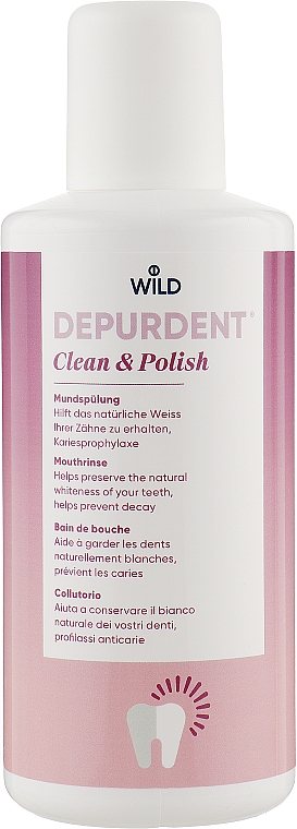Ополіскувач для порожнини рота "Очищення і полірування" - Dr. Wild Depurdent Clean&Polish Mouthrinse — фото N2