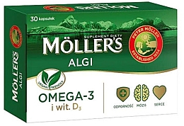 Духи, Парфюмерия, косметика Пищевая добавка "Omega 3 + D3" - Mollers Algi