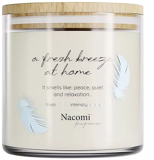 Ароматическая соевая свеча "Fresh Breeze At Home" - Nacomi Fragrances — фото N1