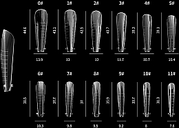 Формы многоразовые для наращивания ногтей, Di1547 - Divia — фото N3