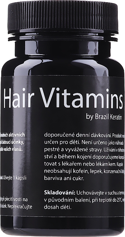 Вітаміни для підтримання росту й густоти волосся - Brazil Keratin Hair Vitamins — фото N1