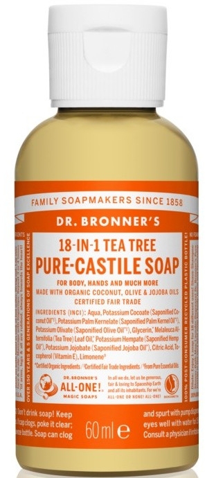 Жидкое мыло "Чайное дерево" - Dr. Bronner’s 18-in-1 Pure Castile Soap Tea Tree — фото N1
