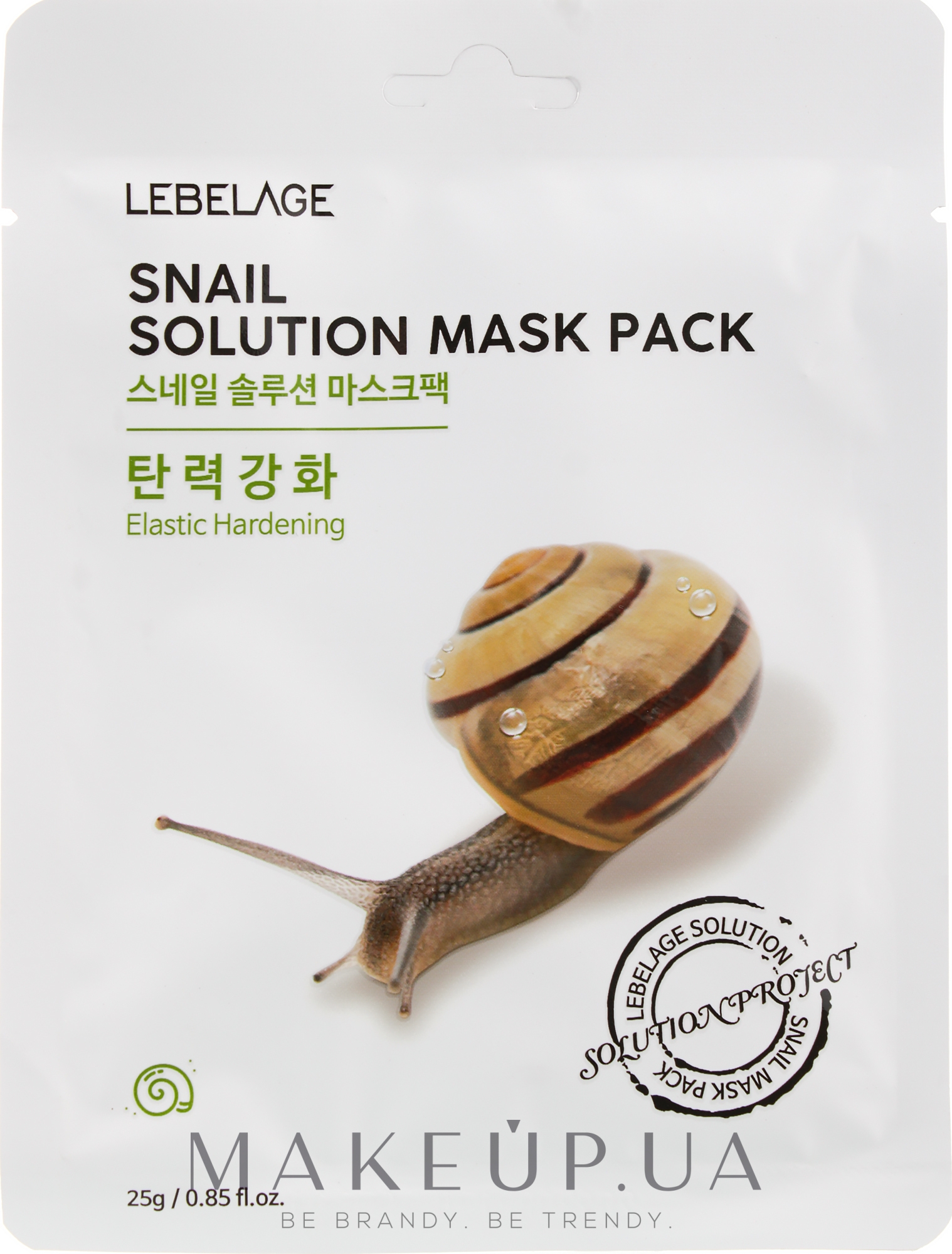Маска для обличчя тканинна - Lebelage Snail Solution Mask — фото 25g