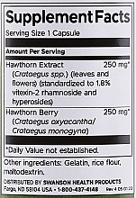 Харчова добавка "Екстракт глоду", 250 мг - Swanson Hawthorn Extract — фото N3