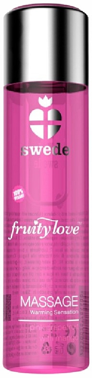 Массажный гель "Розовый грейпфрут и манго" - Swede Fruity Love Massage Warming Sensation Pink Grapefruit & Mango — фото N1
