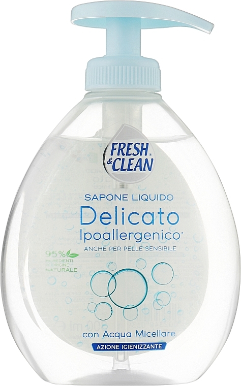 Рідке мило міцелярне для чутливої шкіри - Fresh&Clean Micellar Liquid Soap — фото N1