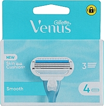 Сменные кассеты для бритья, 4 шт. - Gillette Venus Smooth  — фото N9