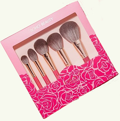 Набор кистей для макияжа, 5 предметов - Boho Beauty Rose Touch Set  — фото N1