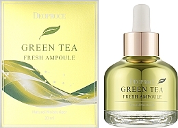 Ампульная сыворотка для лица с экстрактом зеленого чая - Deoproce Green Tea Fresh Ampoule — фото N2