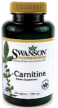 Харчова добавка "L-карнітин", 500 мг - Swanson L-Carnitine 500 mg — фото N2