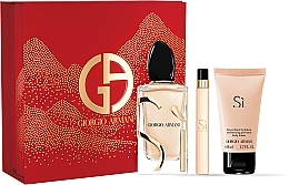 Парфумерія, косметика Giorgio Armani Si - Набір (edp/100ml + b/lot/50ml + edp/10ml)