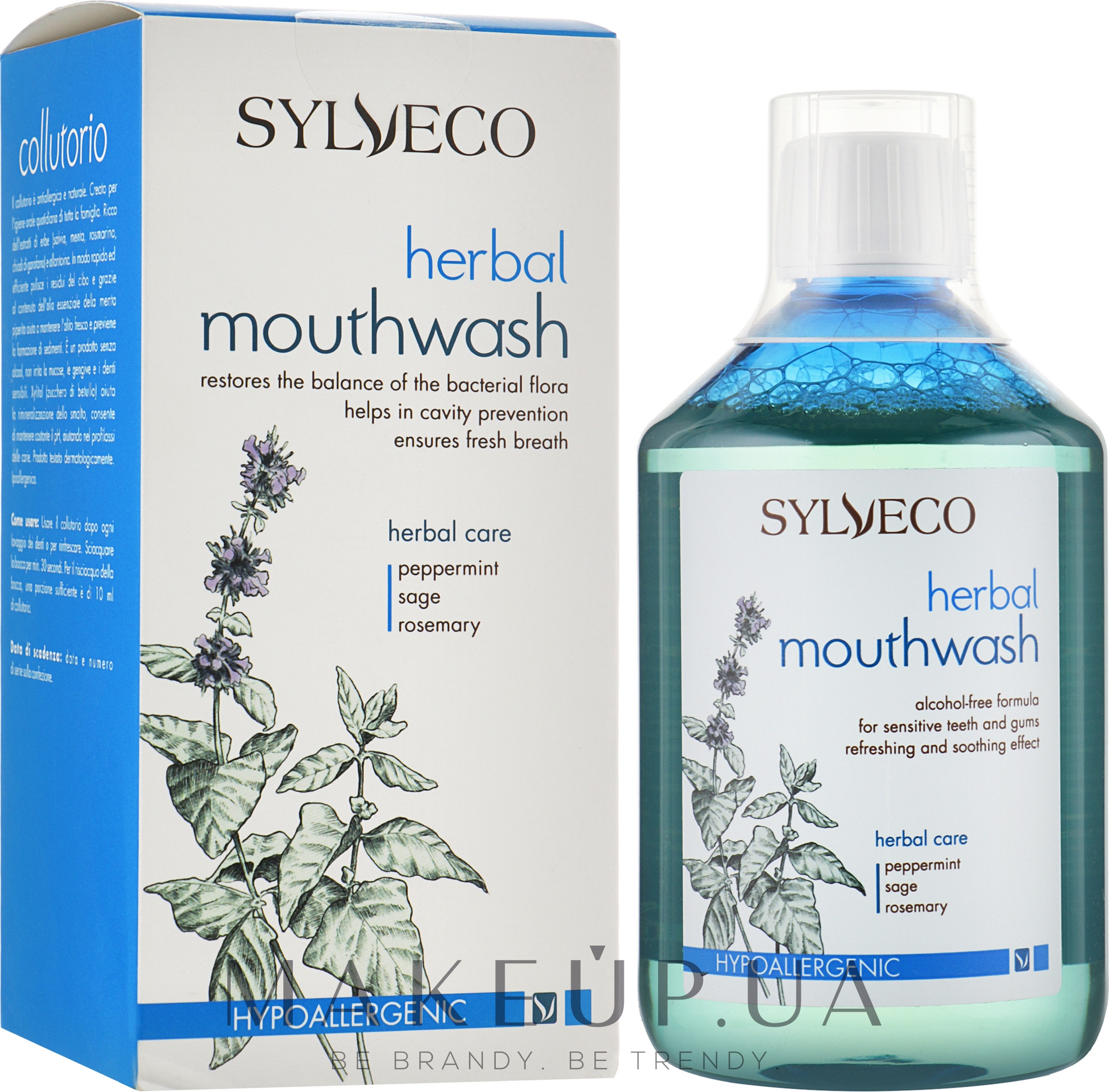 Ополаскиватель для полости рта - Sylveco Herbal Mouthwash — фото 500ml
