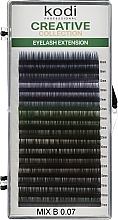 Парфумерія, косметика Накладні вії з кольоровим кінчиком Creative Collection B 0.07 (16 рядів: 10/11/12) - Kodi Professional