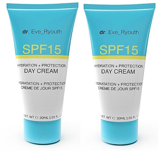 Набір - Dr. Eve_Ryouth Hydration + Protection Day Cream SPF15 Duo (d/cr/2x30ml) — фото N2
