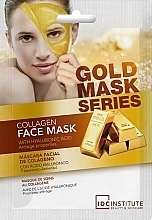 Парфумерія, косметика Гідрогелева маска для обличчя з колагеном та гіалуроновою кислотою - IDC Institute Gold Mask Series Collagen Face Mask