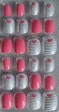 Накладные ногти для детей "Розовое сердечко", 968 - Deni Carte Magic Miss Tips — фото N2