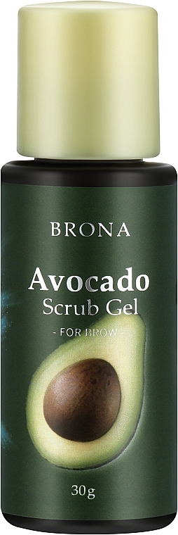 Скраб для брів - Brona Avocado Scrub Gel — фото N1