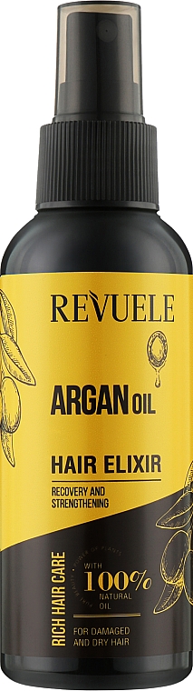 Еліксир для волосся з арганієвою олією - Revuele Argan Oil Active Hair Elixir