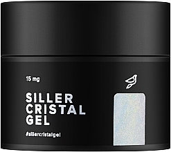 Гель для нігтів із блискітками, банка - Siller Professional Cristal Gel — фото N1