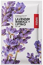 Парфумерія, косметика Тканинна маска для обличчя з лавандою - Manefit Beauty Planner Lavander Wrinkle + Lifting