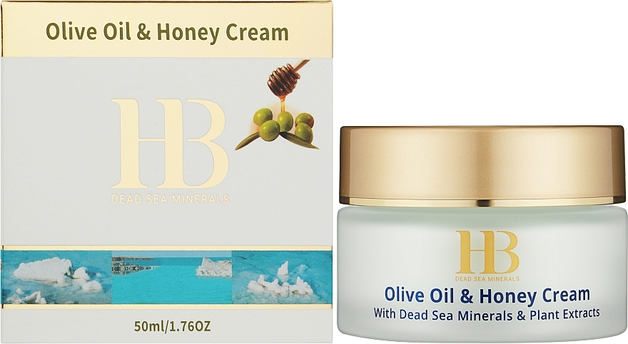 Крем с медом и оливковым маслом - Health and Beauty Olive Oil & Honey Cream — фото N2