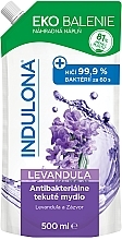 Антибактериальное жидкое мыло "Лаванда" - Indulona Lavender Antibacterial Liquid Soap (дой-пак) — фото N1