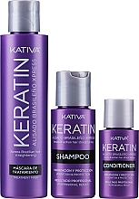 Набор - Kativa Keratin (shm/50ml + cond/30ml + hair/cr/150ml) — фото N2