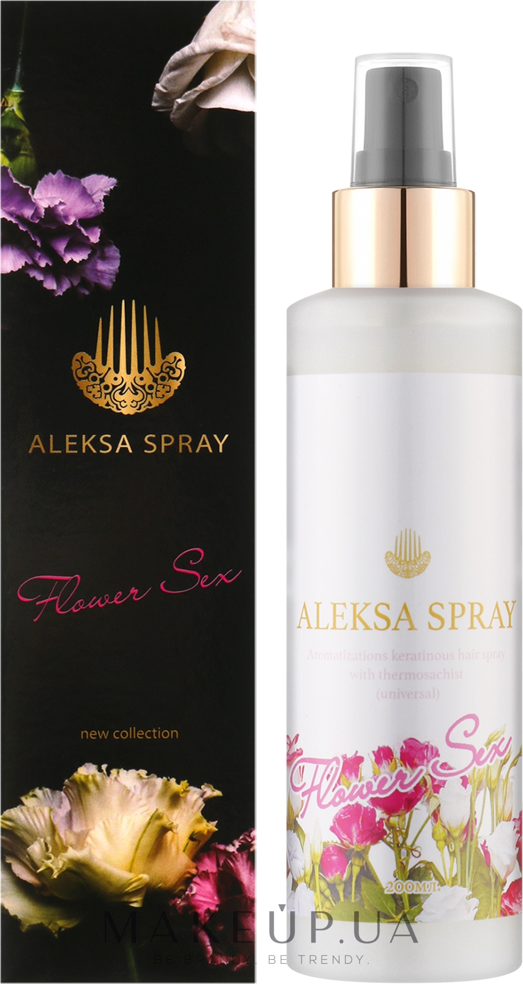 Aleksa Spray - Ароматизированный кератиновый спрей для волос AS28 — фото 200ml