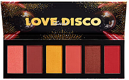 Палетка румян - NYX Professional Makeup Love Lust Disco Sweet Cheeks Blush Palette — фото N1