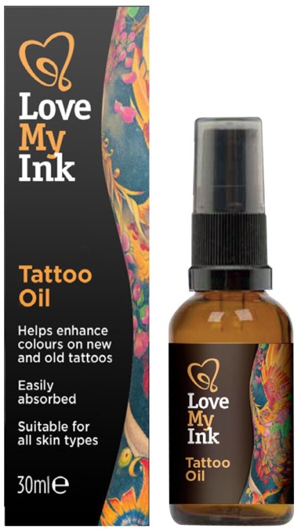 Олія для догляду за тату - Love My Ink Tattoo Oil — фото N1