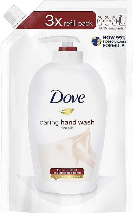 Рідке крем-мило для рук - Dove Fine Silk Hand Wash Refill — фото N1