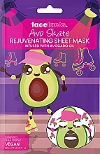 Парфумерія, косметика Тканинна маска для обличчя "Avo Skate" - Face Facts Sheet Mask