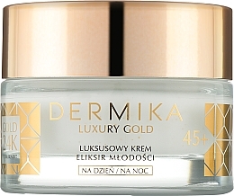 Крем для обличчя "Еліксир молодості" - Dermika Gold 24K Face Cream 45+ — фото N2