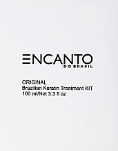 Набір - Encanto Brazilian Keratin Treatment Kit (shmp/100ml + treatm/100ml + cond/100ml) — фото N2